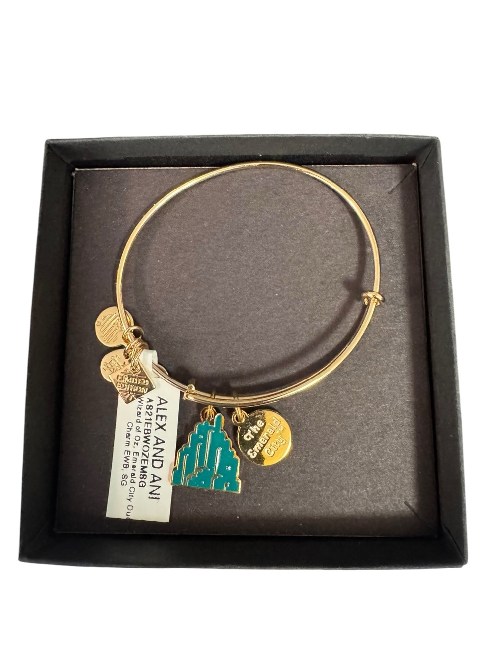 Alex & Ani Wizard of Oz Emerald City Duo Shiny  Bangle New W/ Tag Card